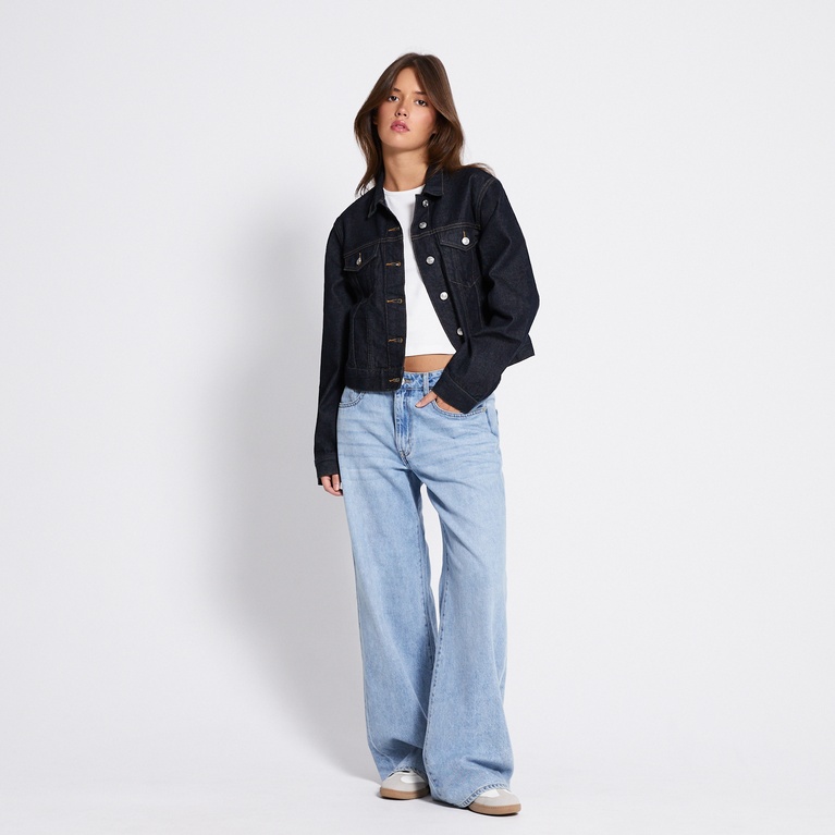 Cropped denim jacket "Own" Rinse